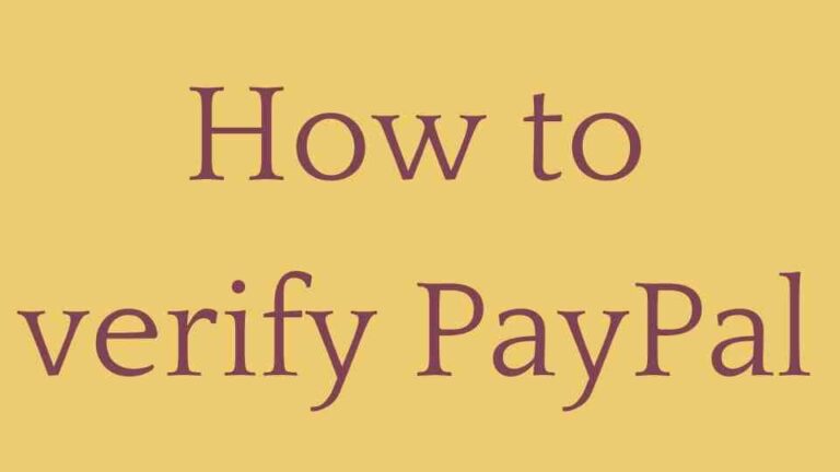 How to verify PayPal