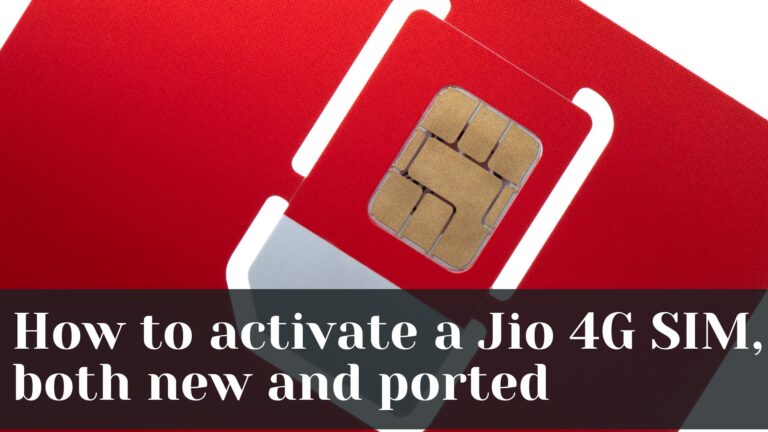 Jio 4G SIM